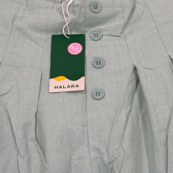 Halara Womens Wide Leg Work Pants Spray Large/Regular - Picture 4 of 9